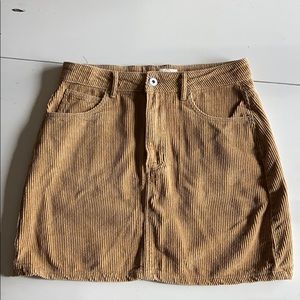 Brown cotton on skirt